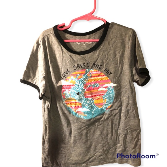 “Love Saves the Day” shirt. Never worn NWOT - Picture 4 of 4